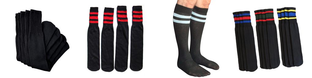 mens black tube socks